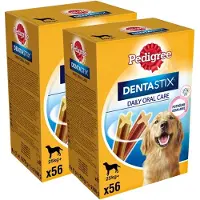 Pedigree 2x56 kpl Dentastix Daily Oral Care suurikokoisille koiranherkut