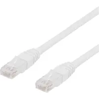 Deltaco – Verkkokaapeli, Cat6, U/UTP, 24 AWG, LSZH, 2 m, valkoinen (210009)