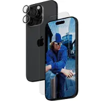 PanzerGlass 2-in-1 Bundle iPhone 16 Pro, Apple, Apple - iPhone 16 Pro, Asennus kuivana, Naarmuuntumisenkestävä, Iskunkestävä, Läpinäkyvä, 1 kpl (B2874+1286)