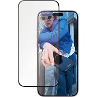 PanzerGlass Ultra-wide Fit Ceramic -panssarilasi, iPhone 16 Plus / 15 Plus, musta