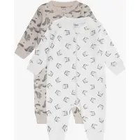 Pippi Baby Pyjamahaalari + Vetoketju 2-pack, Rainy Day, 56