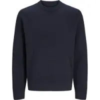Jack & Jones Jjmilano Stitch Knit Crew Neck Sn - Navy - XL