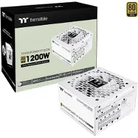 Thermaltake Toughpower XT Snow, 1200 W, 100 - 240 V, 50/60 Hz, 15 - 10 A, Aktiivinen, 100 W (PS-TPX-1200FNFAGE-W)
