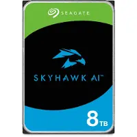 Seagate SkyHawk AI 3.5" 8 Tt, 7200 RPM, 256 MB, SATA III -kovalevy (valvontakäyttöön)