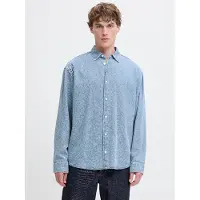 Jack & Jones Jornorrebro Denim Shirt Ls Sn - Blue - XXL
