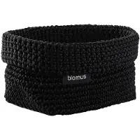 Blomus Tela tekstiilikori M 10 x 15 cm Musta