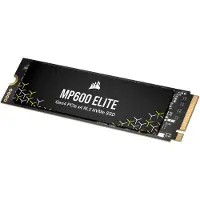 Corsair 4TB MP600 ELITE PCIe Gen4 x4 NVMe M.2 SSD-levy, M.2 2280, 3D TLC, 7000/6200 MB/s