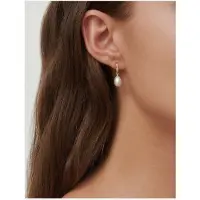 Julie Sandlau Ocean Earrings - Gold/White - White - ONE SIZE