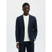 Selected Slmslim-Neil Chk Blz Noos - Navy - 56