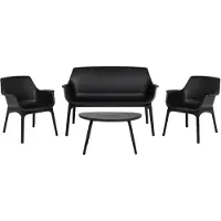Carbi ApS Luxor Lounge Set, puutarhakalusteiden setti, harmaan värinen