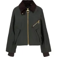 Barbour for woman. LWX1482 Arlene Wax green waxed cotton jacket (M), Casual