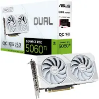 Asus Dual GeForce RTX 5060 Ti 16 Gt White Edition näytönohjain