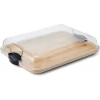 Farberware - Build-a-Board Tarjoiluastia kannella 28 x 35,5 cm Kirkas/Bambu