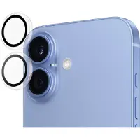 PanzerGlass Hoops -kameran linssinsuoja, iPhone 16 / 16 Plus, läpinäkyvä