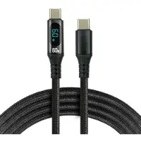 EverActive Usb-c Pd-kaapeli näytöllä 1m, 60w, 3a