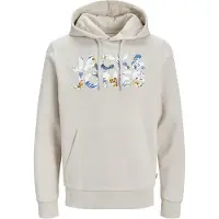Jack & Jones Collegepaita 'JJEJeff' kitti / sininen / sinappi / valkoinen