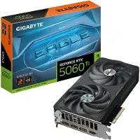 Gigabyte GeForce RTX 5060 Ti EAGLE OC 16G, GeForce RTX 5060 Ti, 16 GB, GDDR7, 128 bittiä, 7680 x 4320 pikseliä, PCI Express x16 5.0 (GV-N506TEAGLE OC-16GD)