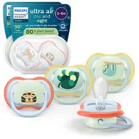 Philips Avent Ultra Air Day & Night tutti, 0–6 kk, 4 kpl, vaaleanvihreä/vaaleansininen