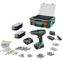 Bosch Akkuporakone 18V, 2x1,5Ah akkua ja laturi, S-Box
