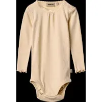 Wheat Rib Body L/S Lotta - Yellow - 80