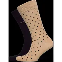 Gant 2-Pack Mixed Socks - Beige - 43-45