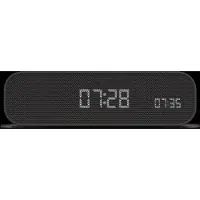 Kreafunk - Wakie herätyskello Wake-up-valolla ja Qi:llä 16x8x4,5 cm musta