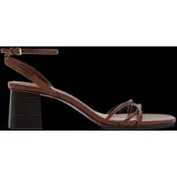 Mango Heeled Sandals With Straps - Brown - 38