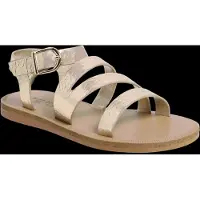 Mango Metallic Straps Sandals - Gold - 32