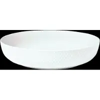 Lyngby Porcelæn Rhombe Tarjoilukulho Ø28 cm Valkoinen
