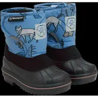 Color Kids Boots W. Wool & Wp, Aop - Blue - 28
