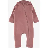 Mikk-Line Wool Baby Suit W Ears - Pink - 98