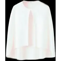 Mango Knitted Cape With Lace Details - Cream - 140