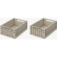 Liewood Weston Storage Box S 2-Pack - Cream - ONE SIZE