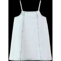 Mango Short Denim Dress - Blue - 134