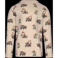Minymo T-Shirt Ls Aop - Beige - 86