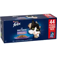 Felix 44x85g "As good as it looks" Pouches kana, nauta, tonnikala, lohi Latz kissanruoka