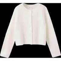 Mango Openwork Detail Knit Cardigan - Cream - 110