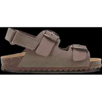 Mango Buckles Leather Sandal - Brown - 26