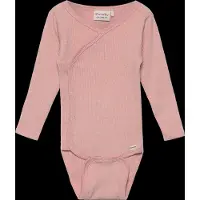 Minymo Wrap Body Ls Rib - Pink - 56