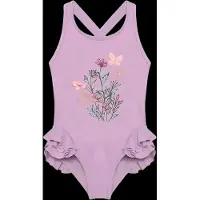 Color Kids Swimsuit W. Application - Purple - 98