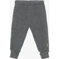 Mikk-Line Vauvan Fleecehousut Merinovilla, Anthracite Melange, 74