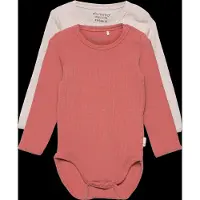 Minymo Body Ls (2-Pack) - Pink - 80