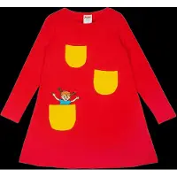 Pippi Långstrump Pippi Basic Klänning - Red - 92
