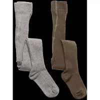 Minymo Stocking - Solid Rib 2-Pack - Multi/patterned - 56\62
