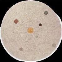 Lorena Canals Washable Play Rug Solar System - Cream - 150X 150CM