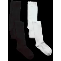 Minymo Stocking - Rib (2-Pack) - White - 116\122