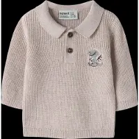 Name it Nbmkolla Ls Knit Polo - Beige - 56