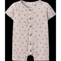 Name it Nbmfront Ss Sunsuit - Cream - 74