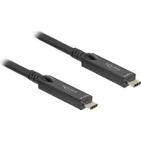 DeLOCK 84256, 8 m, USB C, USB C, USB 3.2 Gen 2 (3.1 Gen 2), 10 Gbit/s, Musta