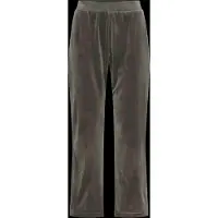 Hunkemoller Pant Straight Leg Velours - Khaki green - XS